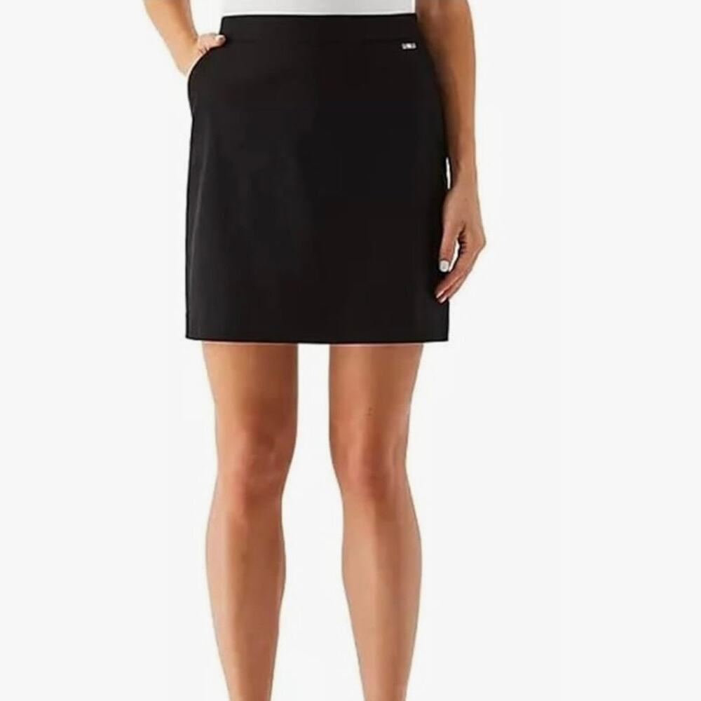 Rafaella Stretch Skort with Pockets Size L Black (781)